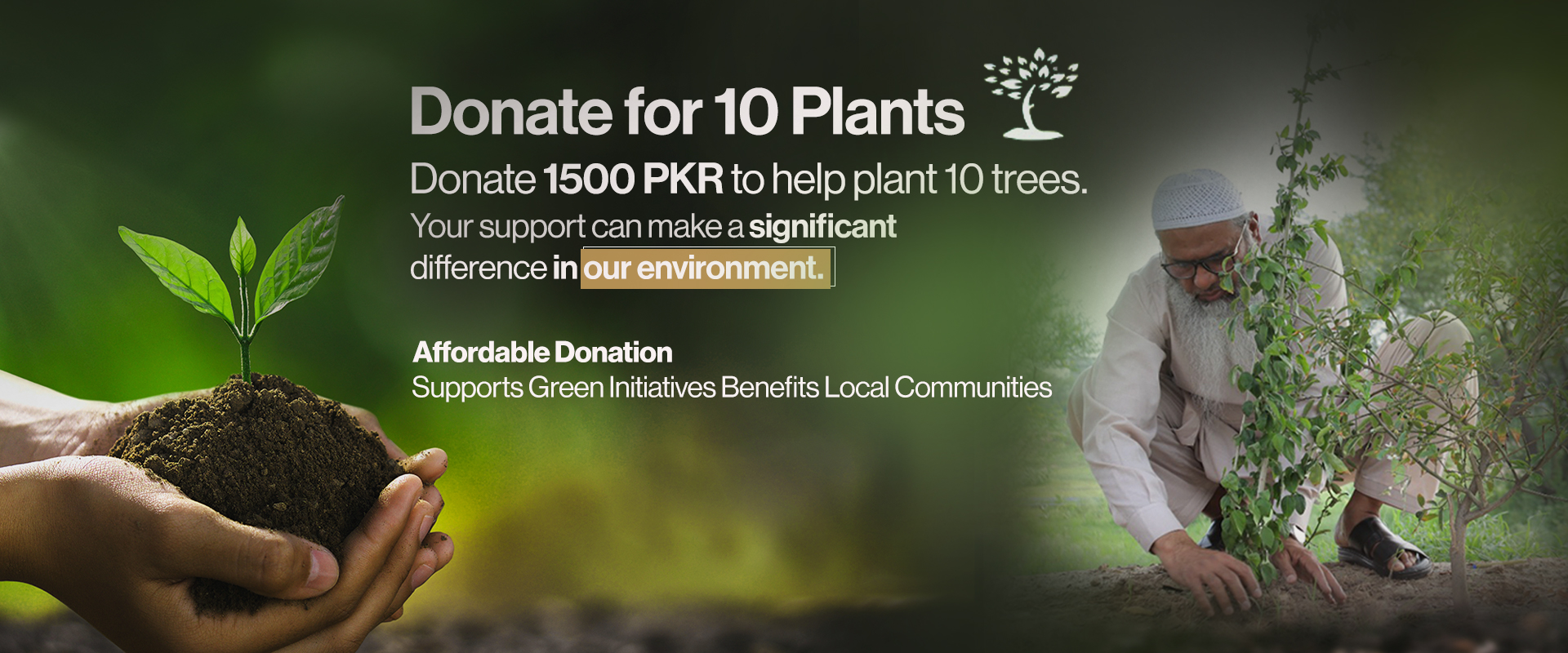 Quba 10 plant price donation banner