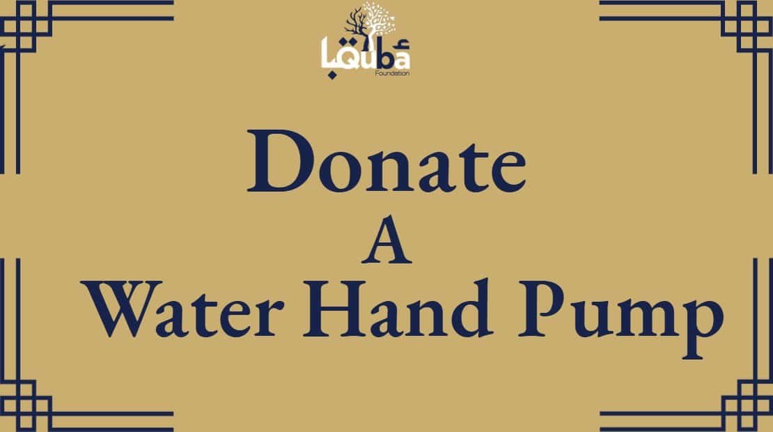 Donate a water hand pump