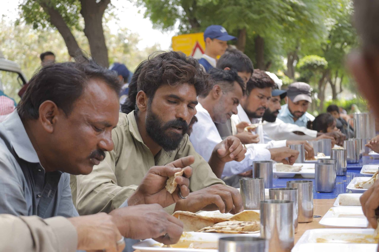 Eating meal