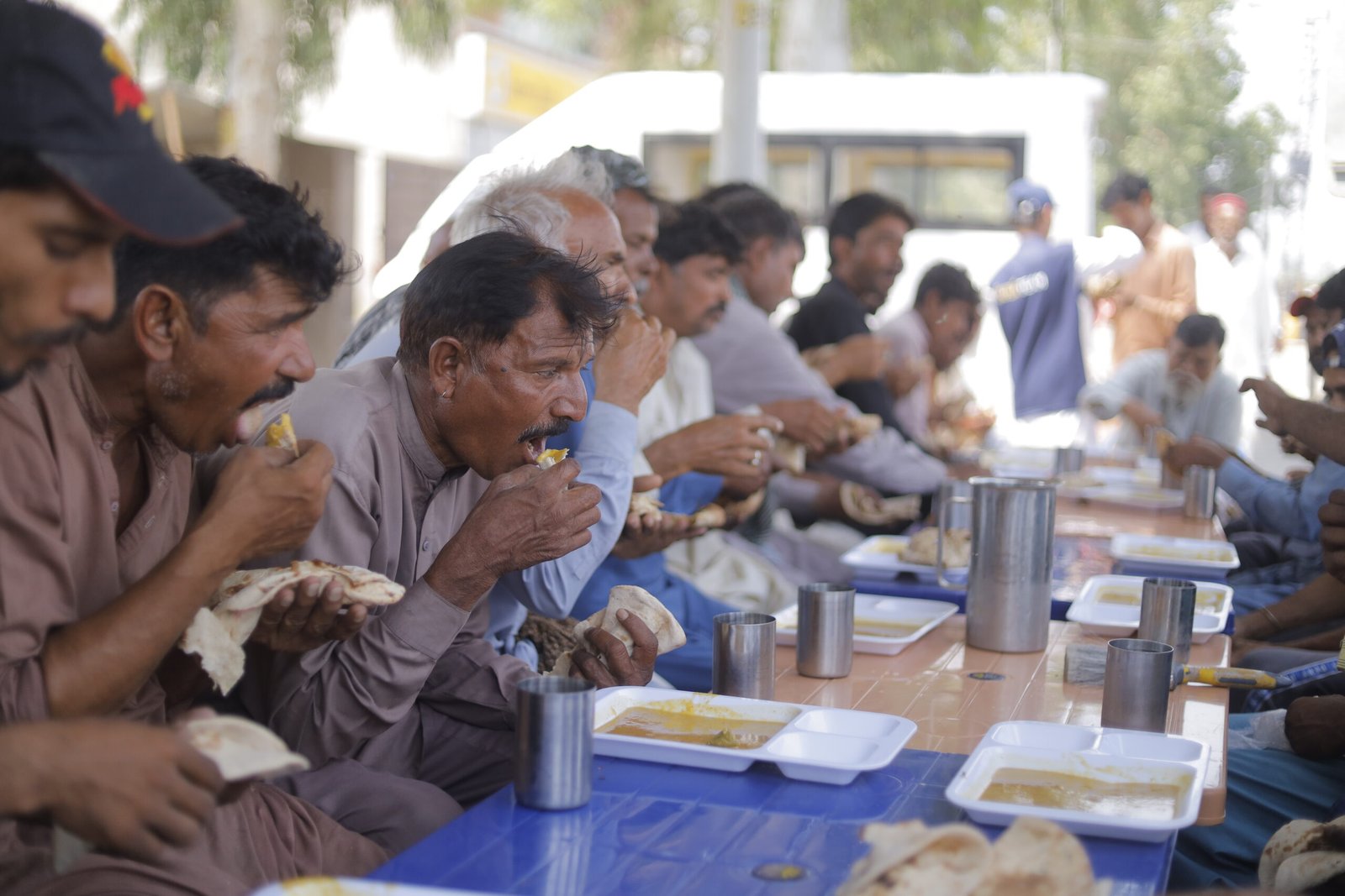 eating meal