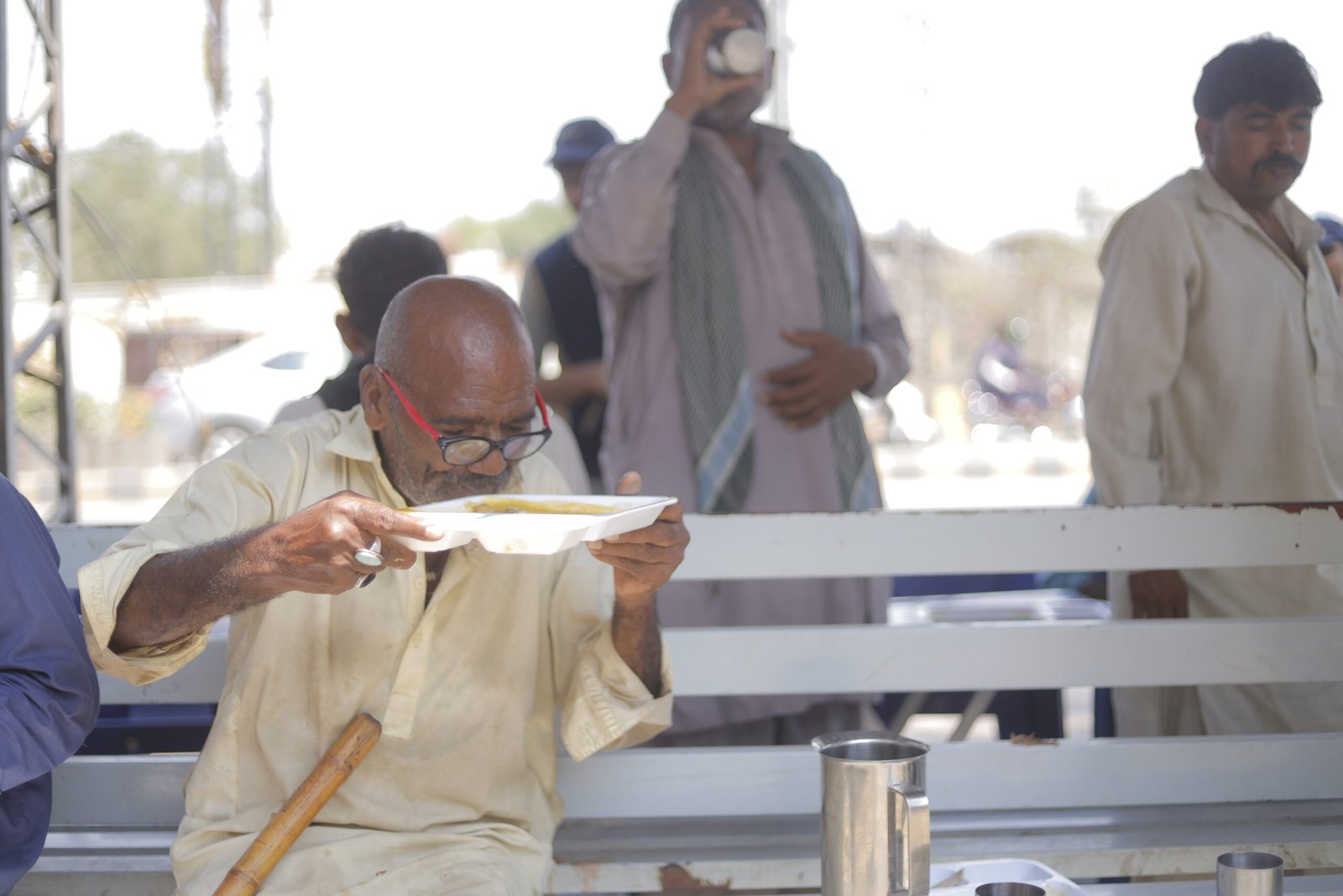 eating meal