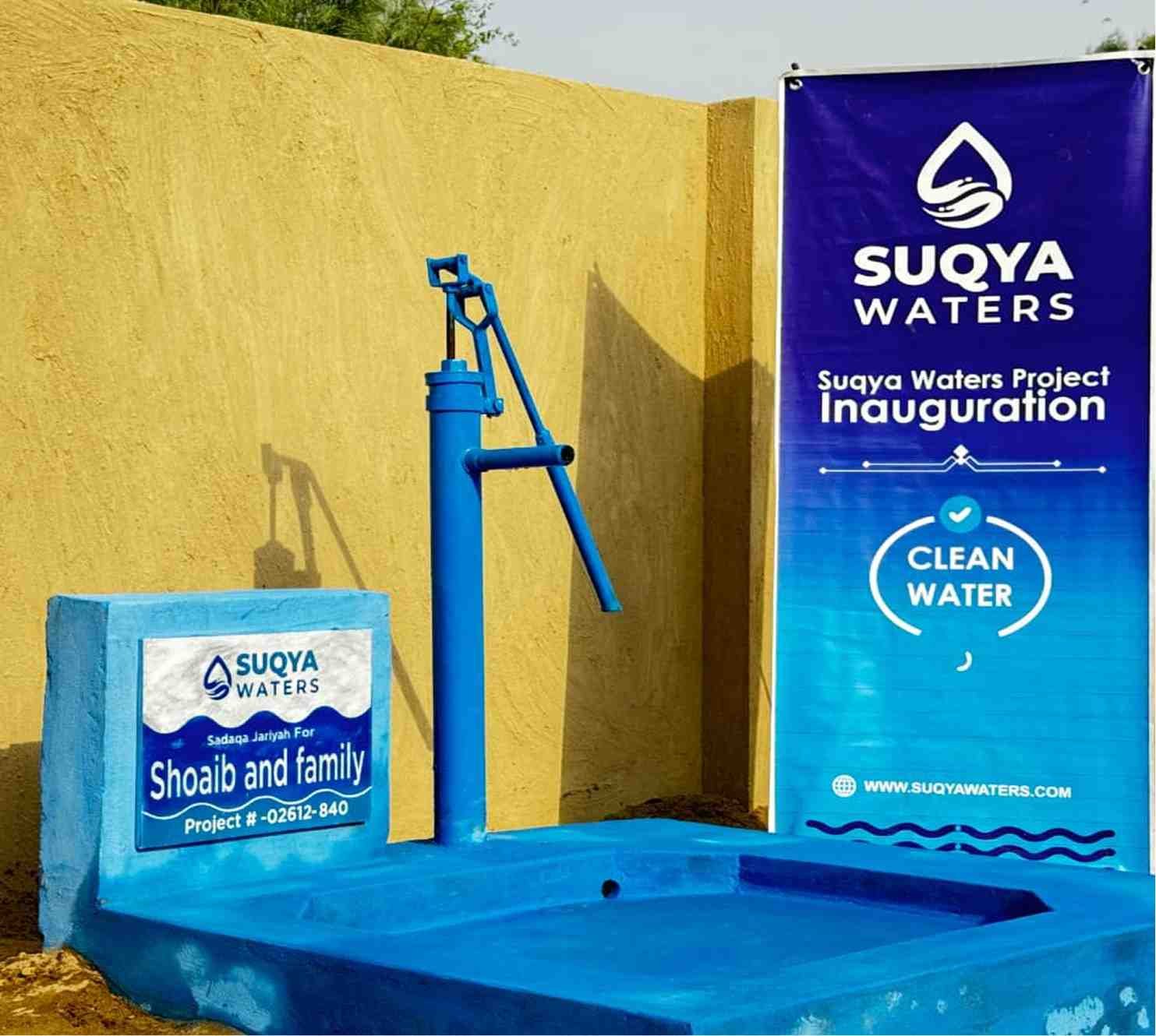 Quba Foundation Suqya Water hand pump installation in rural village