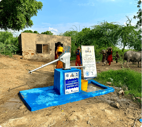 Community Water Pump Installed cover water crisis